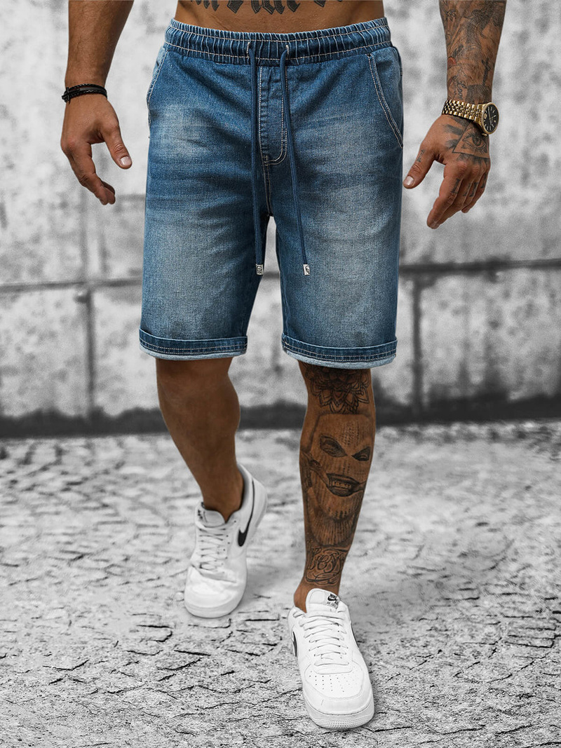 Ανδρικό σόρτς τζιν μπλε OZONEE NB/MP0276BC