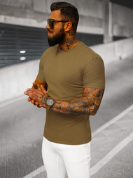 Ανδρικό μπλουζάκι καφέ OZONEE NB/MT3001