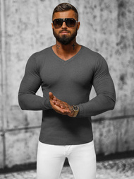 Ανδρικό πουλόβερ Γραφίτης OZONEE NB/MMB601/3Z