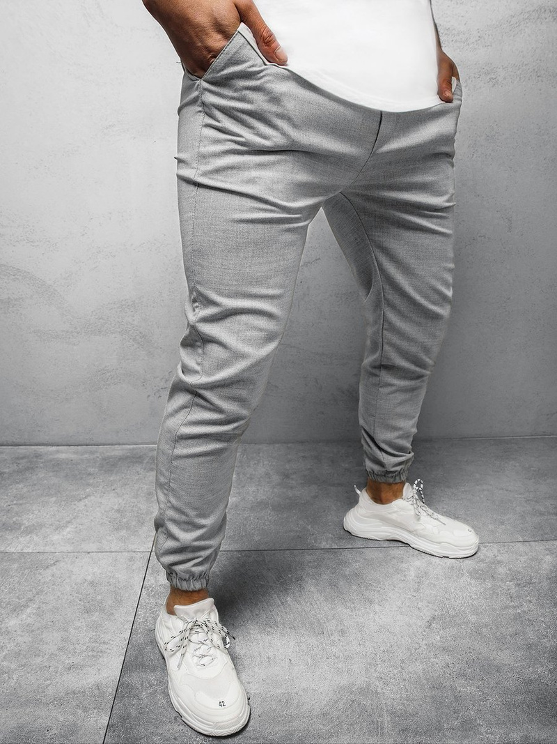 Ανδρικό σόρτς chino jogger γκρι OZONEE DJ/5539