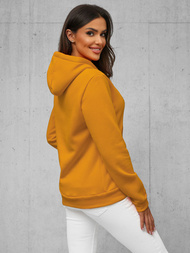 Γυναικείο φούτερ με κουκούλα κάμελ OZONEE JS/W02/26Z