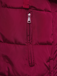 Γυναικείο αμάνικο μπουφάν mαρόν OZONEE O/81276