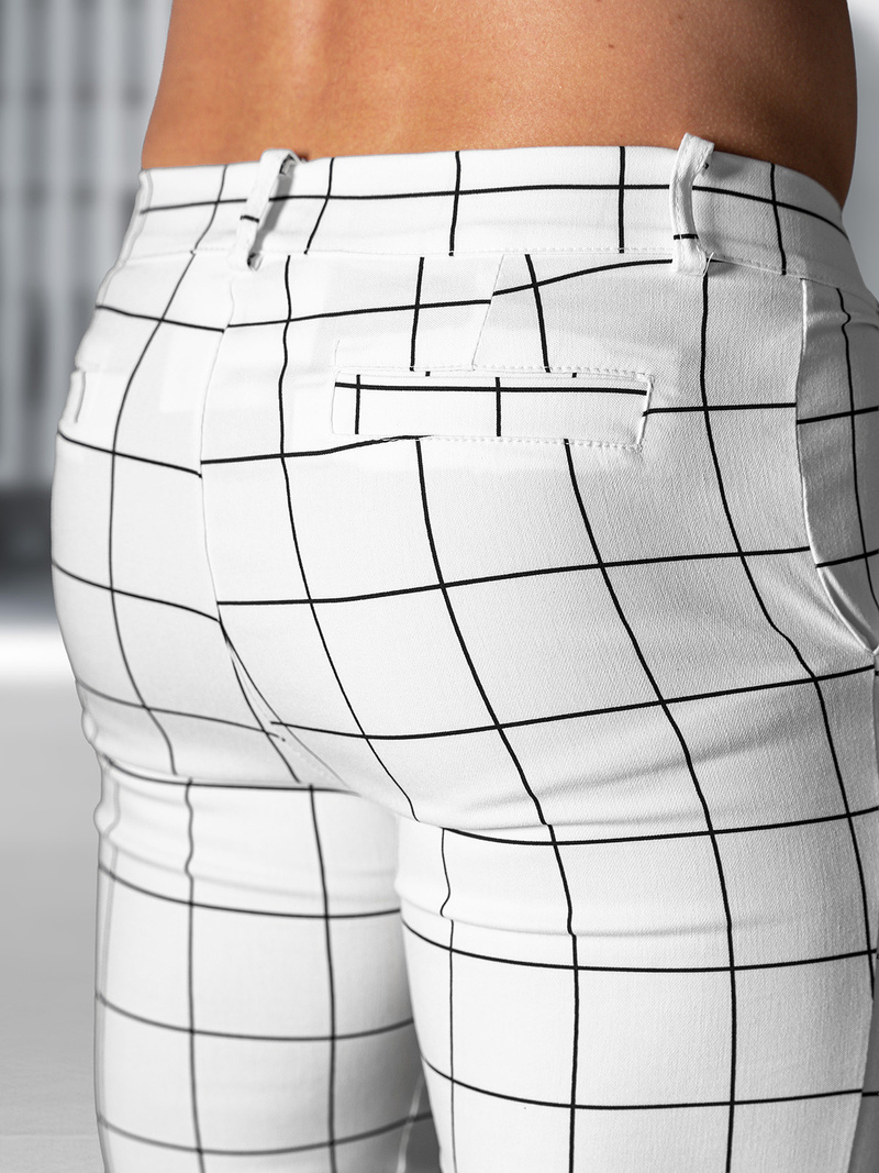 Ανδρικό παντελόνι chino λευκό OZONEE O/P4009Z