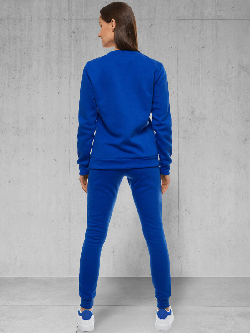 Γυναικεία αθλητική φόρμα μπλε κοβαλτίου OZONEE 03