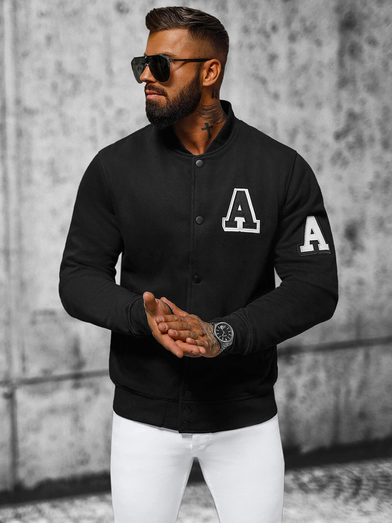 Ανδρικό Φούτερ μαύρο OZONEE NB/MF2020