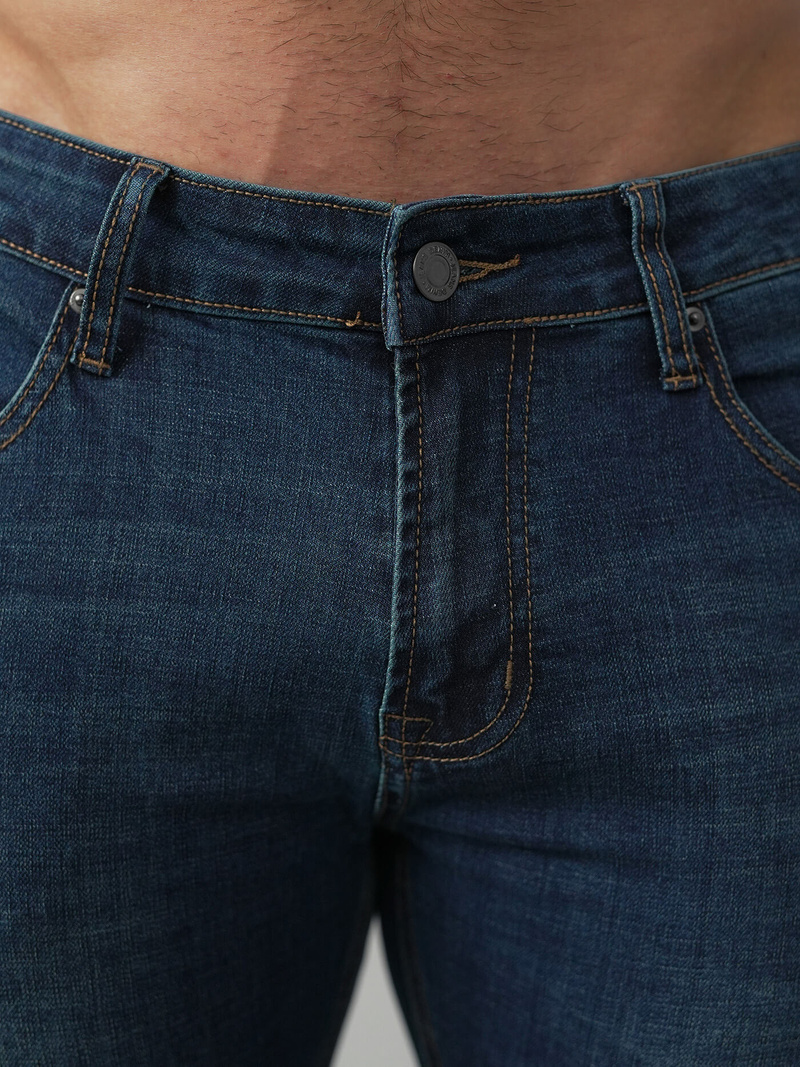 Ανδρικό τζιν παντελόνι Σκούρο μπλε OZONEE O/JK2895A