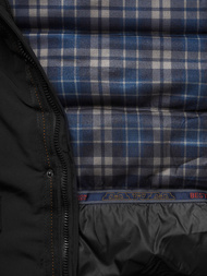 Ανδρικό χειμερινό μπουφάν mαύρος OZONEE JS/5M718/392