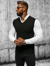 Ανδρικό πουλόβερ μαύρο OZONEE NB/MM6005/4Z