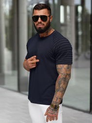 Ανδρικό μπλουζάκι ναυτικό μπλε OZONEE JS/8T88/25Z