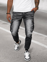 Ανδρικό παντελόνι jogger mαύρος OZONEE NB/MP0108N