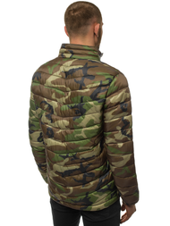 Ανδρικό μπουφάν χακί-καμουφλάζ OZONEE JS/SM80Z