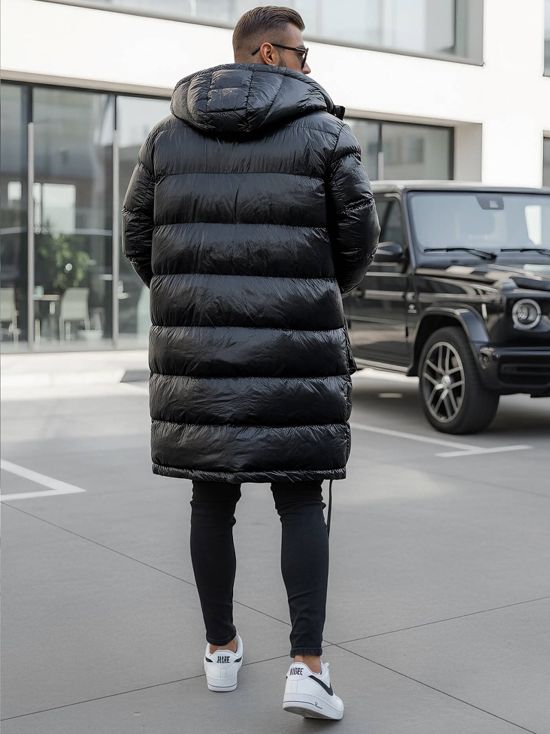 Ανδρικό χειμερινό μπουφάν μαύρη OZONEE O/M3205Z