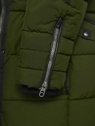 Γυναικείο μπουφάν χακί OZONEE O/W377