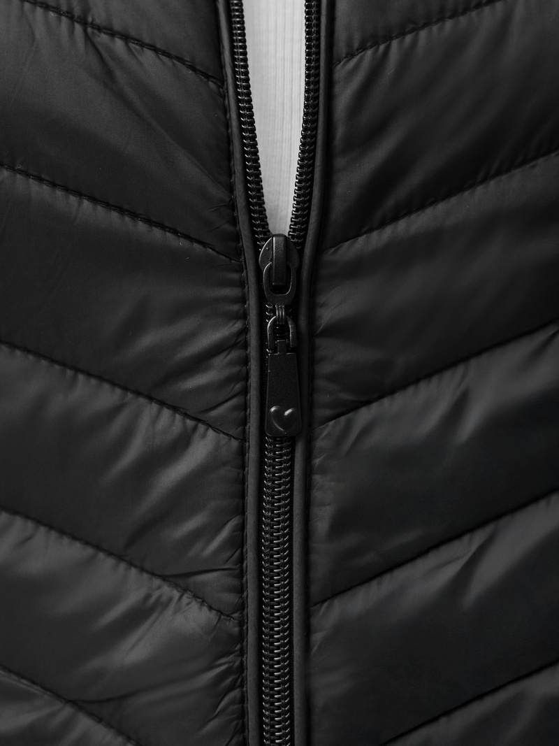 Γυναικείο αμάνικο μπουφάν μαύρο OZONEE JS/16M9255/392