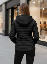 Γυναικείο μπουφάν μαύρο OZONEE JS/16M9103/392Z