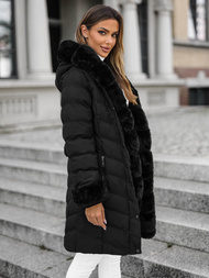 Γυναικείο μπουφάν μαύρο OZONEE JS/5M3156/392Z