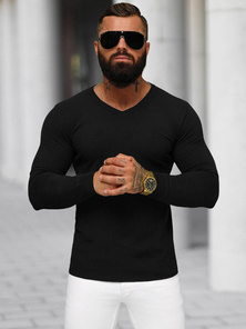 Ανδρικό πουλόβερ μαύρο OZONEE NB/MMB601/4Z