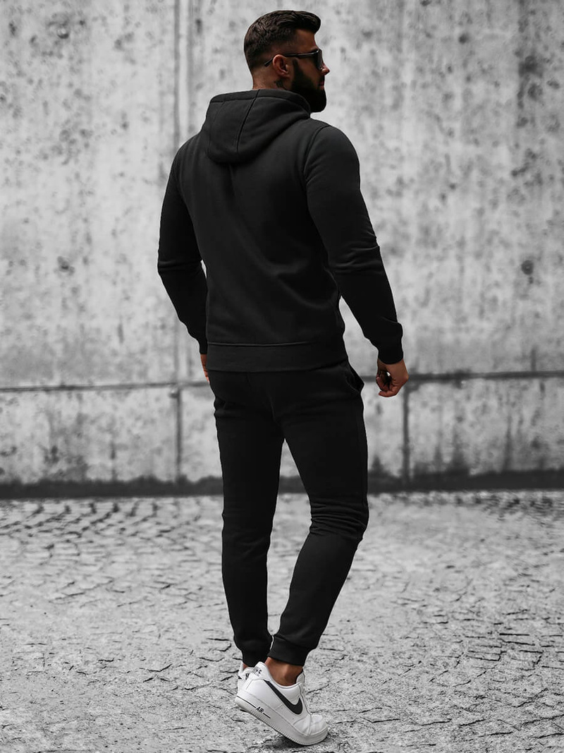 Ανδρικό σετ φόρμας μαύρο OZONEE JS/XW2008