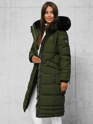 Γυναικείο μπουφάν χακί OZONEE O/W377