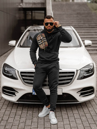 Ανδρικό σετ φόρμας μαύρο OZONEE JS/68C10381/3Z