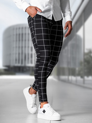 Ανδρικό παντελόνι chino mαύρος OZONEE O/P4009Z