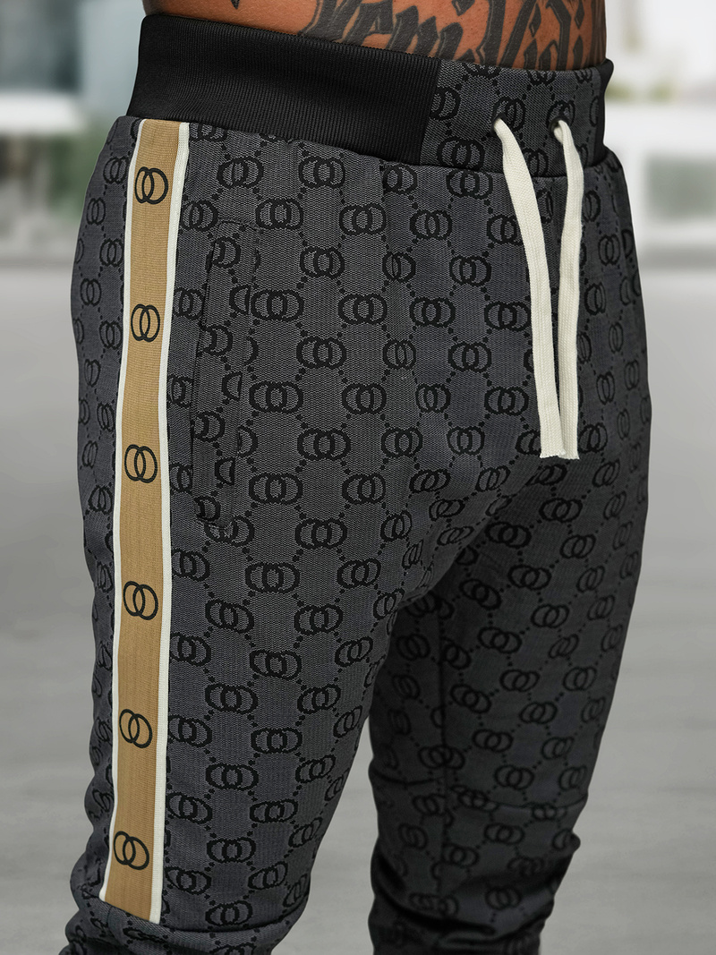 Ανδρικό σετ φόρμας μαύρο OZONEE O/FF5110AB