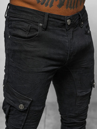 Ανδρικό παντελόνι jogger mαύρος OZONEE O/E6979N