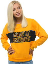 Γυναικείο φούτερ κίτρινο OZONEE JS/KSW1003