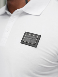 Ανδρική μπλούζα polo λευκό OZONEE NB/MT3124