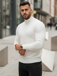 Ανδρικό πουλόβερ λευκό OZONEE V/V24503