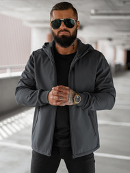 Ανδρικό μπουφάν softshell γραφίτη OZONEE JS/27B6529/5Z