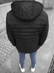 Ανδρικό μπουφάν μαύρο OZONEE JS/M792/392