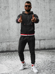 Ανδρικό σετ φόρμας μαύρο OZONEE JS/8C65/3