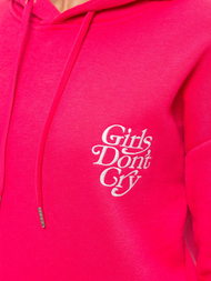 Γυναικείο φούτερ με κουκούλα Ροζ OZONEE JS/B26013