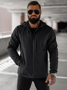 Ανδρικό μπουφάν softshell μαύρο OZONEE JS/27B6523/3Z