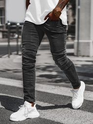 Ανδρικό τζιν παντελόνι mαύρος OZONEE NB/MP0025N