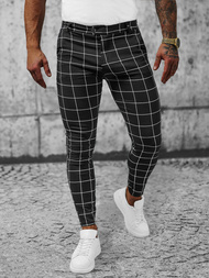 Ανδρικό παντελόνι chino mαύρος OZONEE O/P4009