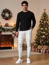 Ανδρικό παντελόνι chino λευκό OZONEE O/P4009Z