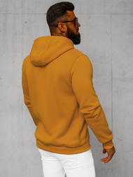 Ανδρικό Φούτερ με Κουκούλα κάμελ OZONEE JS/2008Z