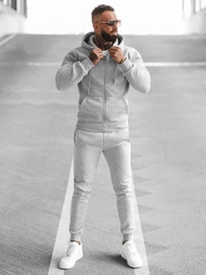 Ανδρικό σετ φόρμας γκρι OZONEE JS/68C10386/2Z