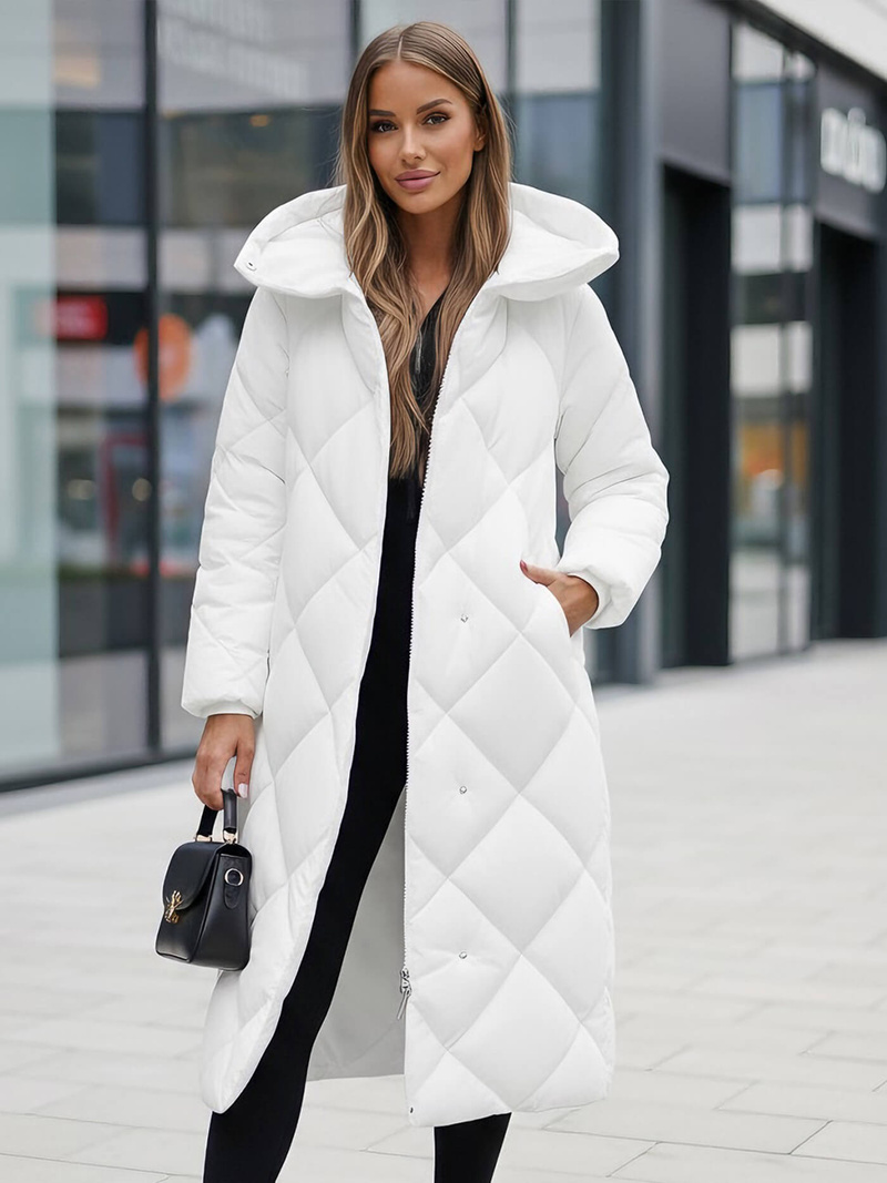 Γυναικείο μπουφάν λευκό OZONEE JS/5M3173/281Z