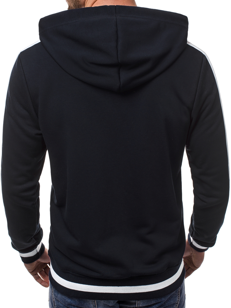 Ανδρικό Φούτερ με Κουκούλα ναυτικό μπλε OZONEE A/1009Z