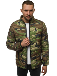 Ανδρικό μπουφάν χακί-καμουφλάζ OZONEE JS/SM80Z