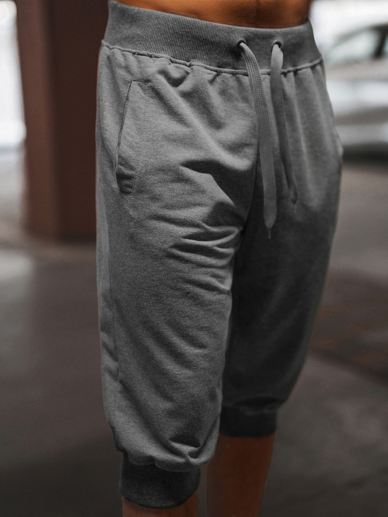 Ανδρικό σόρτς φόρμας γραφίτη OZONEE JS/XW07/5Z