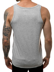 Ανδρικό αμάνικο μπλουζάκι γκρι OZONEE JS/SS11033