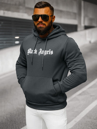 Ανδρικό Φούτερ με Κουκούλα γραφίτη OZONEE JS/27B6509/5