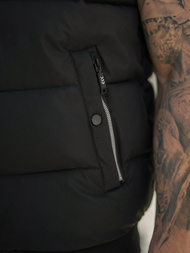 Ανδρικό αμάνικο μπουφάν μαύρο OZONEE JS/32M1780/392