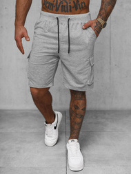 Ανδρικό σόρτς φόρμας γκρι OZONEE JS/8K1505/2