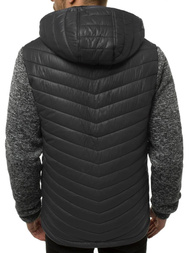 Ανδρικό μπουφάν γραφίτη OZONEE JS/KS2001K