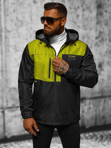 Ανδρικό μπουφάν μαύρο OZONEE JS/22M311/392